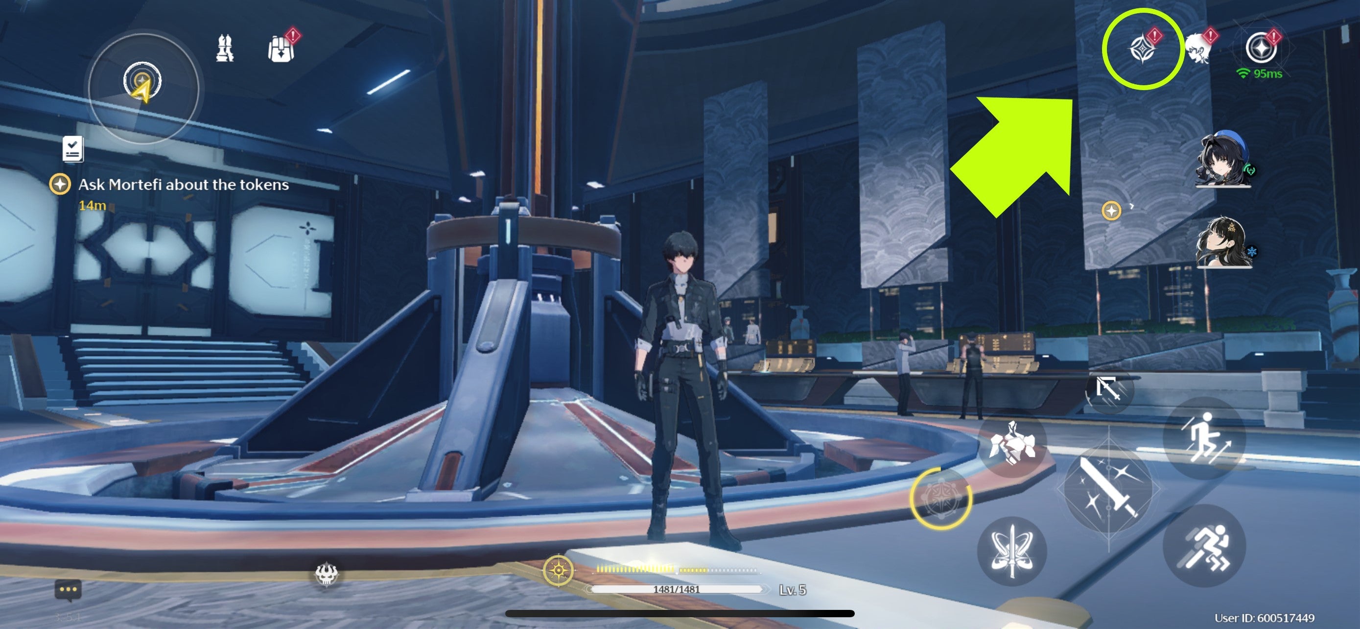 The Rover opening the Convene Wish Store in Wuthering Waves.