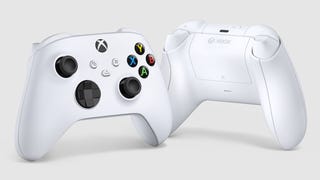 a photo of the xbox series x and s controller, the official one from microsoft, in white