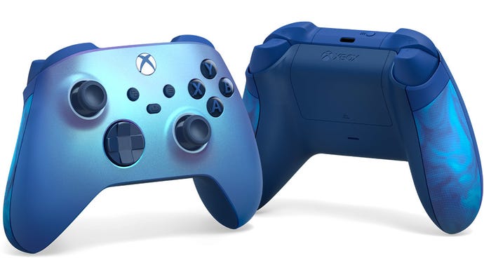 The Xbox Aqua Shift controller.