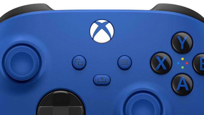 xbox shock blue controller