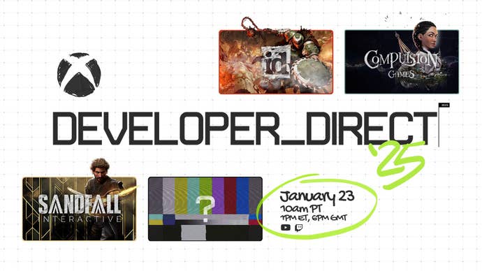 A promo image for January 23 2025’s Xbox Developer Direct.