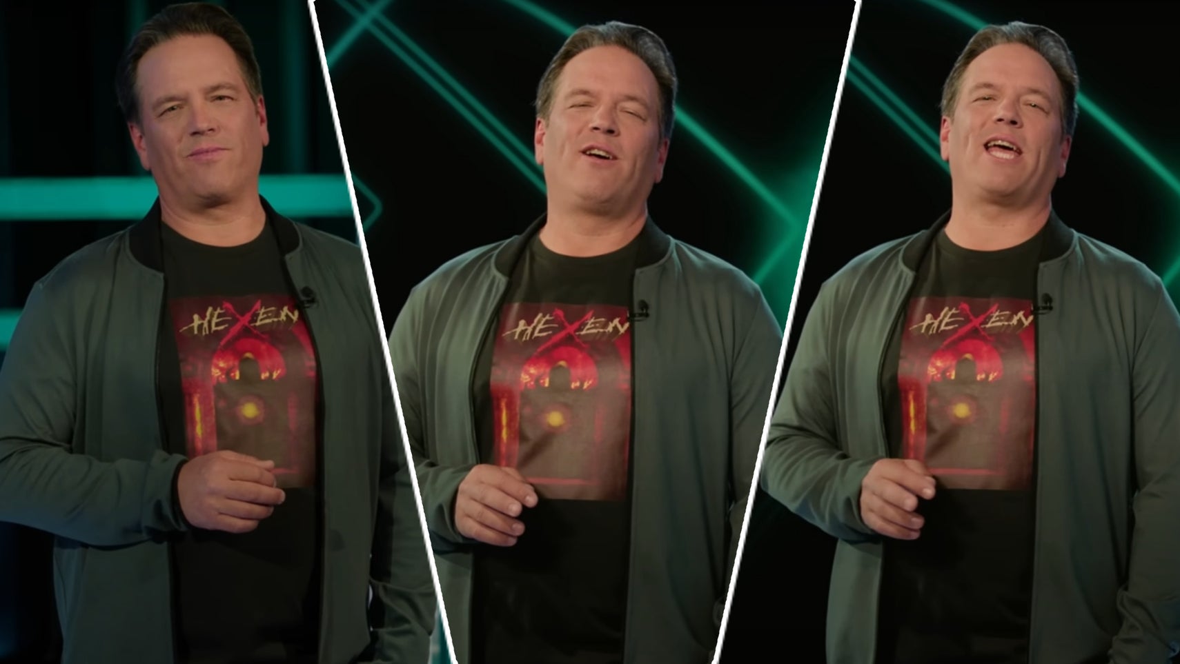 The three faces of Xbox's Phil Spencer. - 1