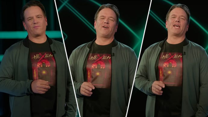 The three faces of Xbox's Phil Spencer.