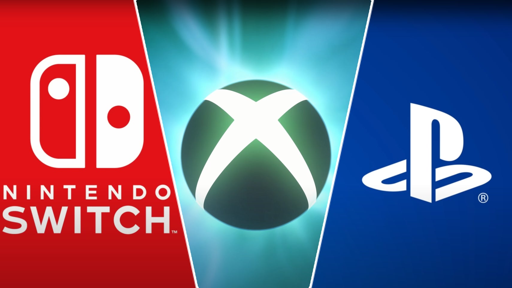 The Xbox, PlayStation, and Nintendo logos. - 1