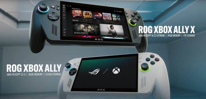 The caller Rog Xbox Ally handhelds.