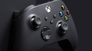 Detalhes do comando da Xbox Series X, incluindo o botão share e d-pad híbrido