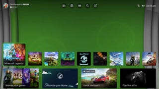 A screenshot of Microsoft's Xbox 360 Blades-inspired dynamic background for Xbox Series X/S.