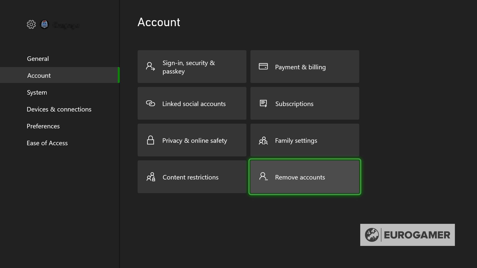 Xbox Management Xbox Series accounts - How to add new accounts, guests and remove ...