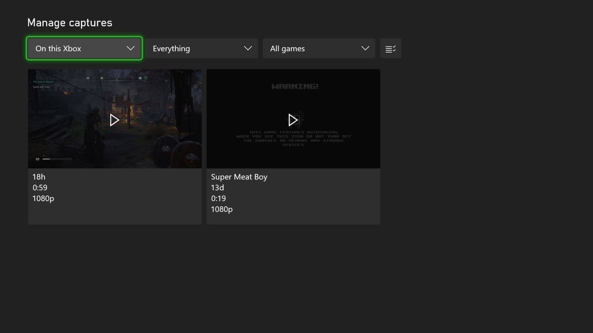 Xbox Series capture settings: How to capture and where to find ...