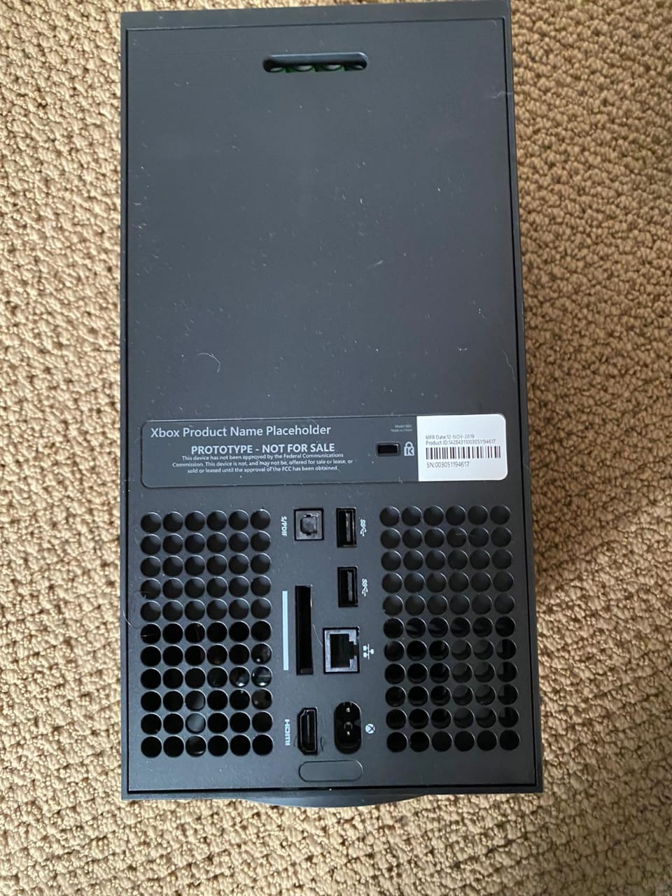 Xbox Series X Console Design Including Ports Size And Dimensions xbox-series-x-console-design-including-ports-size-and-dimensions