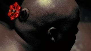 Valve's iconic bald guy with a red valve sticking out the back of his head artwork.