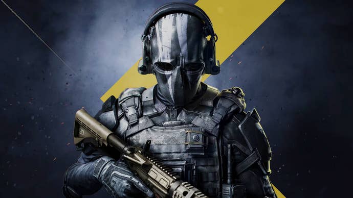 A soldier in XDefiant holding an assault rifle.