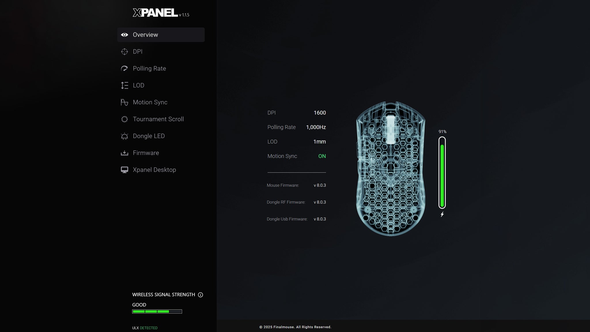 Finalmouse Software Finalmouse ULX Prophecy review: this 38g wireless mouse comes with 8K ...