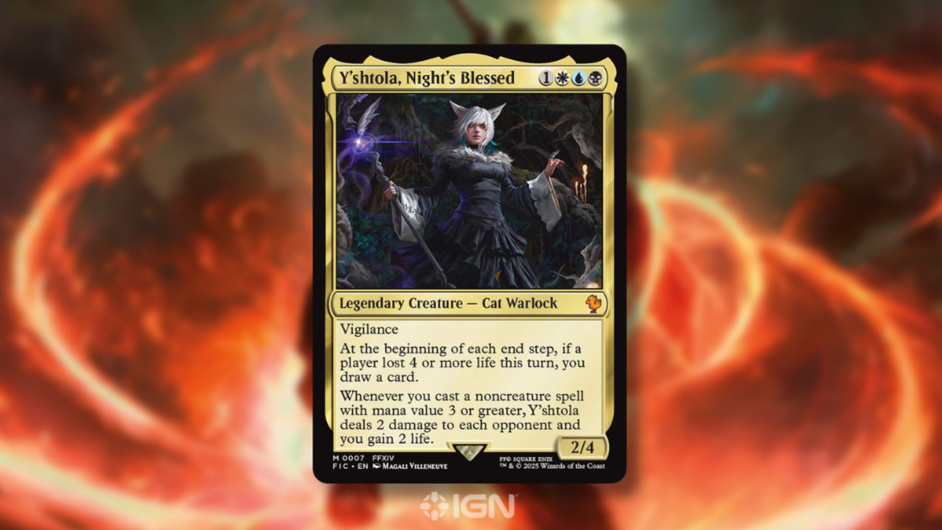 Magic: The Gathering Final Fantasy crossover card of FF14&rsquo;s Y&rsquo;shtola