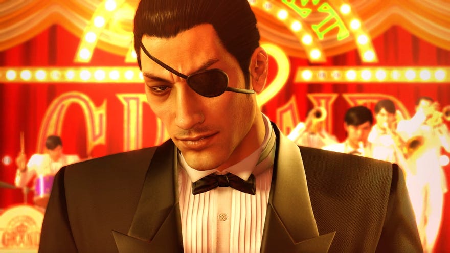 Majima in a Yakuza 0 screenshot.