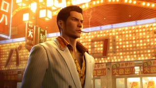 Kiryu smoking in a Yakuza 0 screenshot.