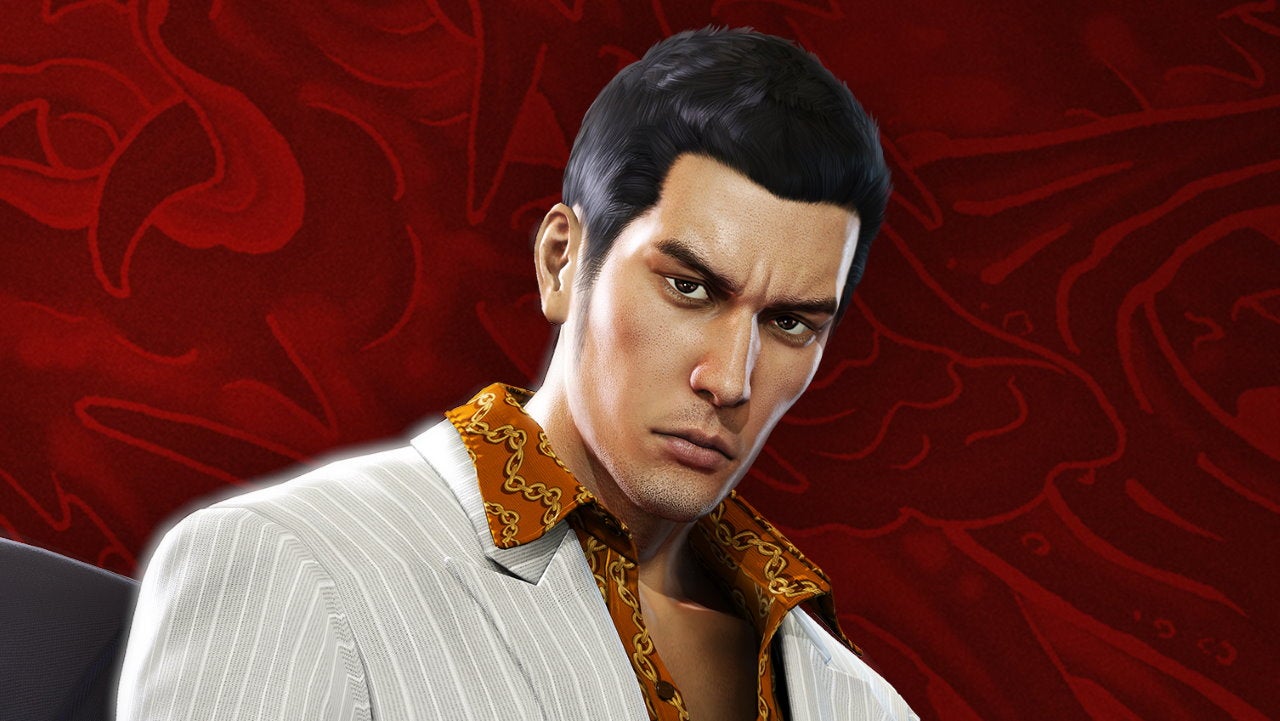 A close-up of Kazuma Kiryu from Yakuza