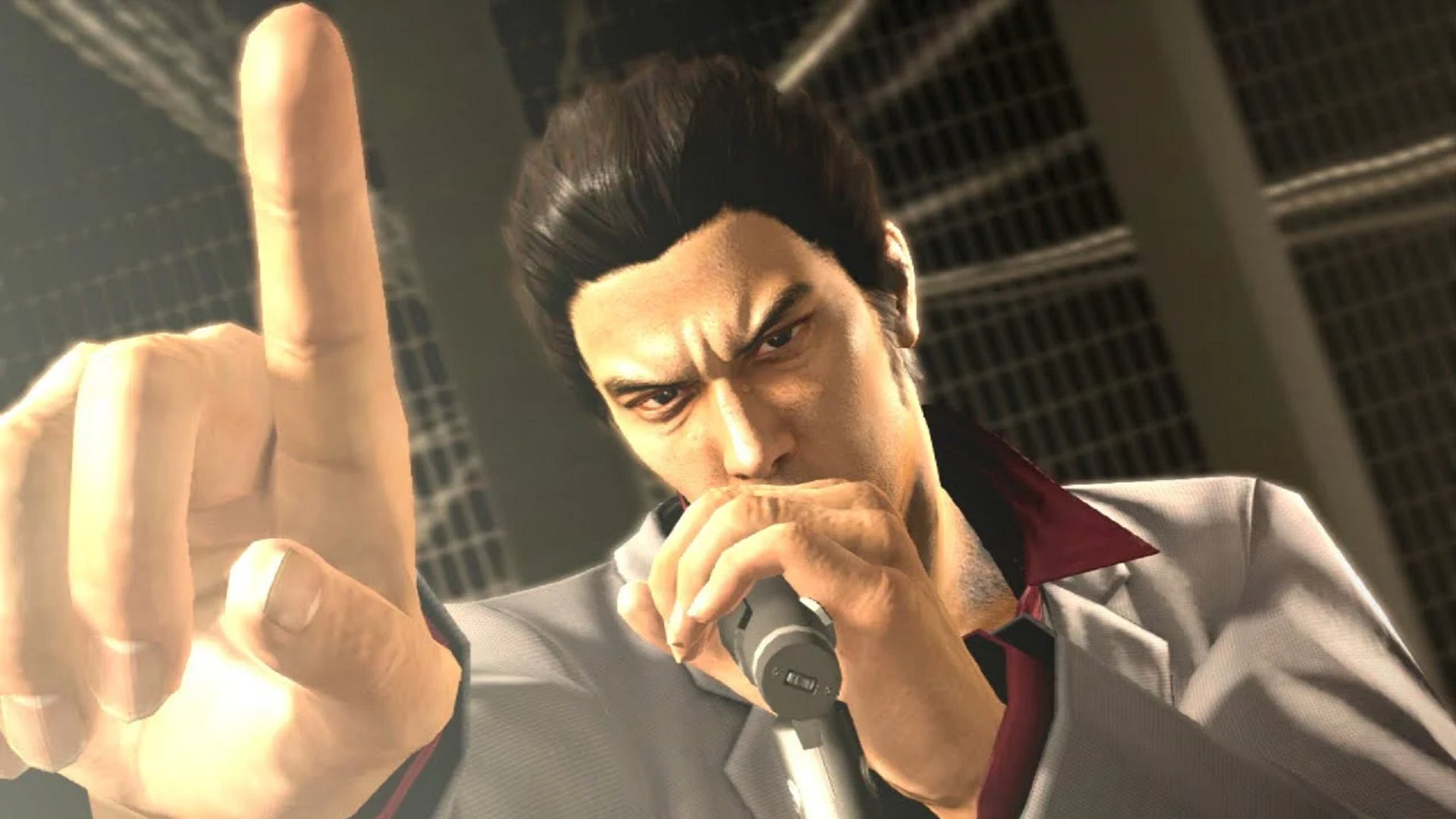 Kiryu sings a song in Yakuza. - 1