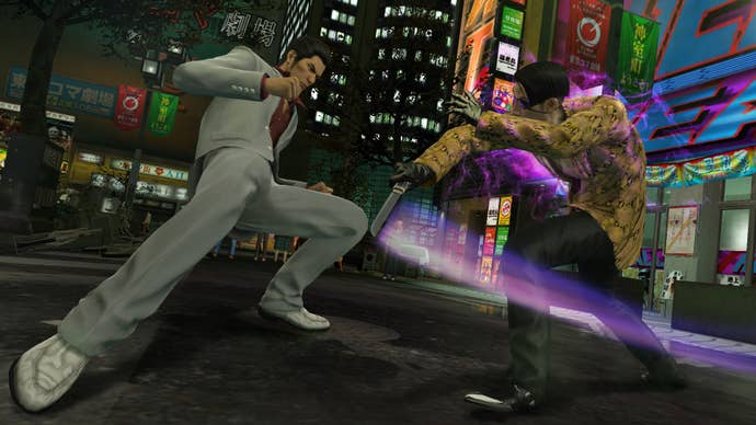 Kiryu fighting Majima in Yakuza Kiwami.