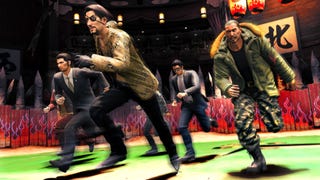 A gang of legendary fighters from the Yakuza series, lead by Mishima, in Like A Dragon Garden: The Man Who Erased His Name