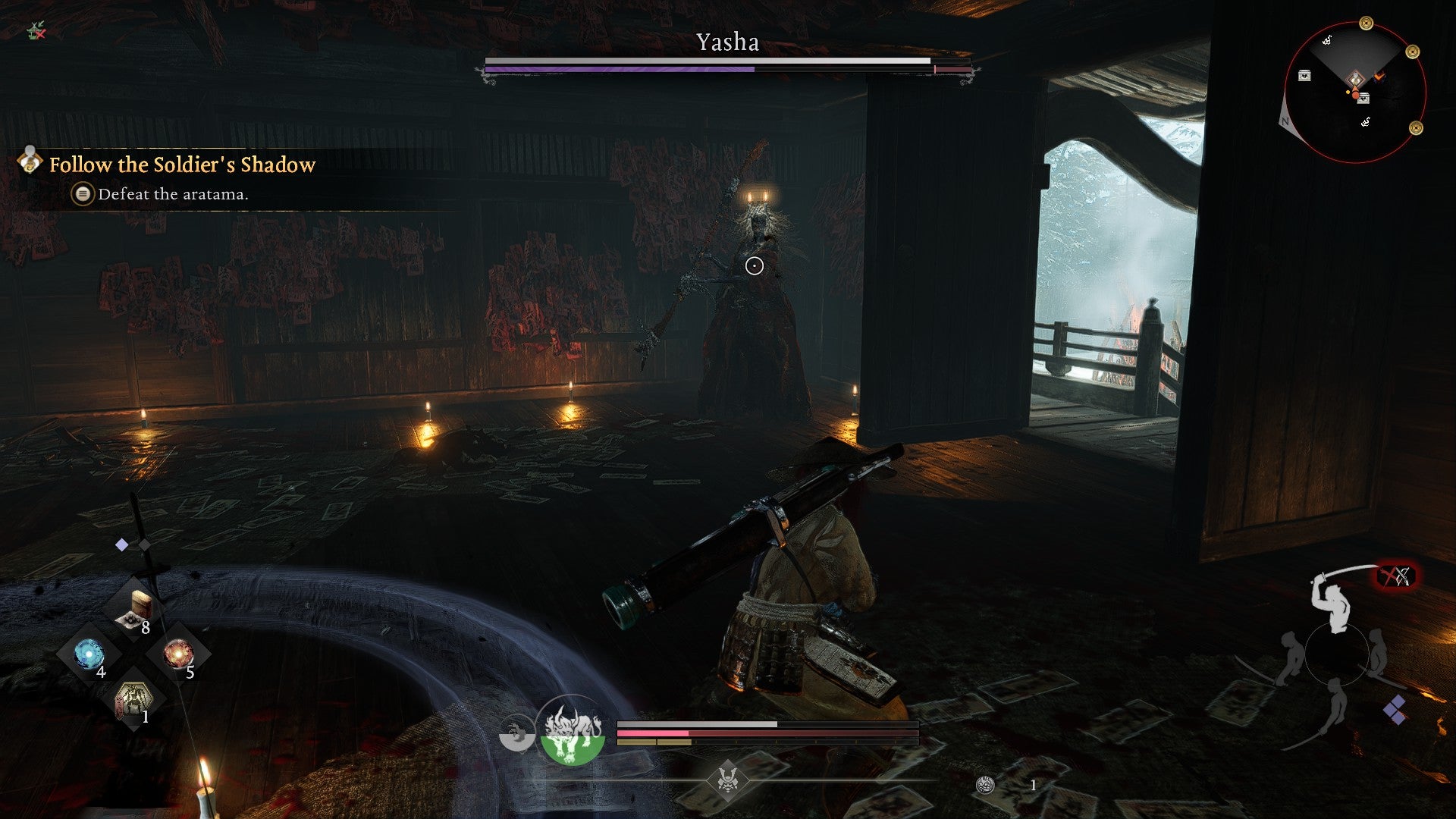 Fighting the spooky Yasha demonic yokai in Nioh 3. - 24