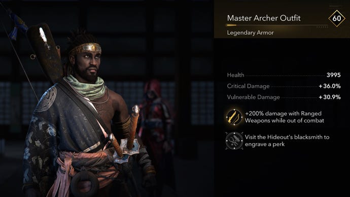 El maestro arquero de Yasuke en Assassin's Creed Shadows.