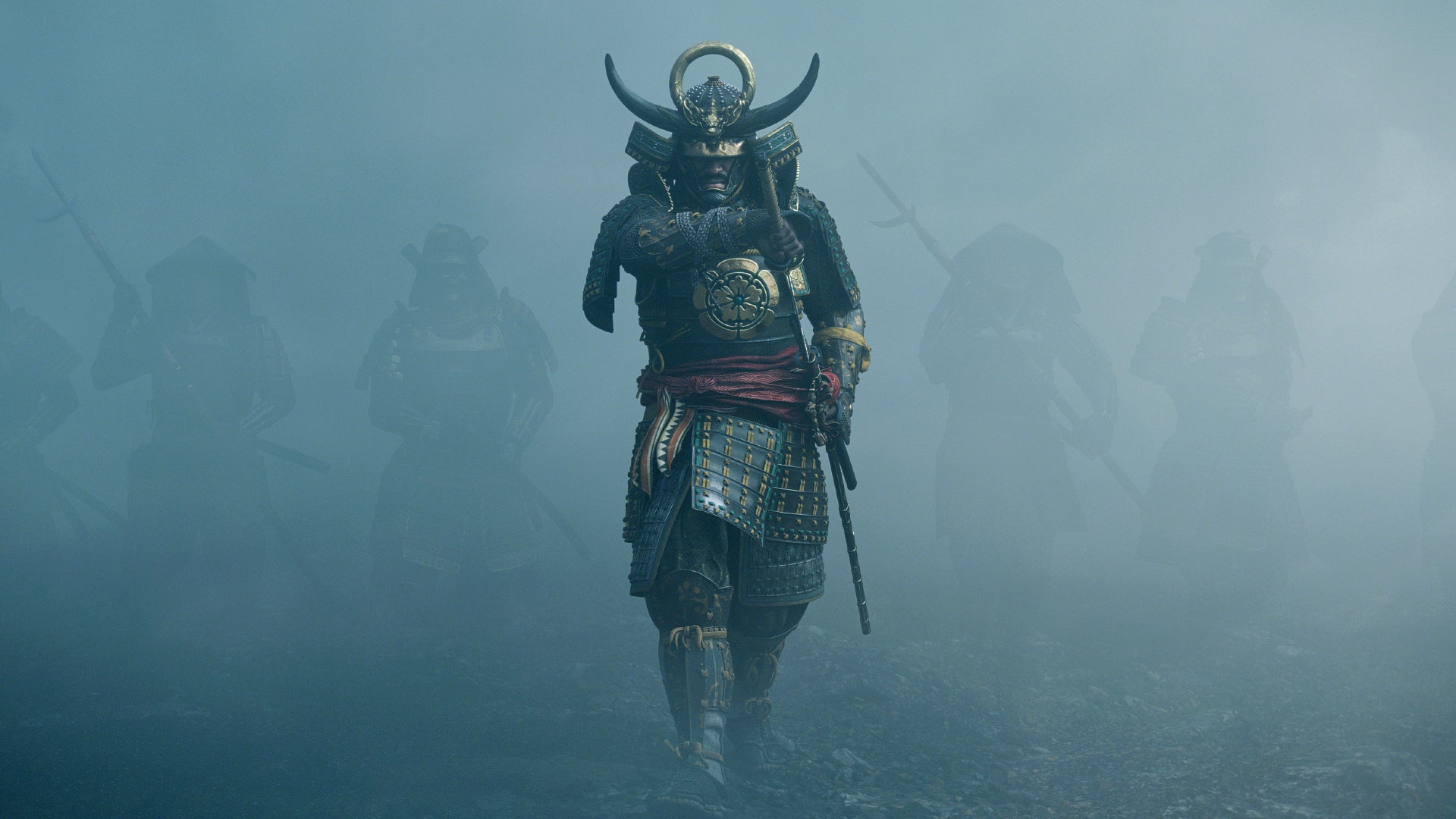 A cinematic image of Yasuke walking through the mist in Assassin's Creed Shadows. - 1