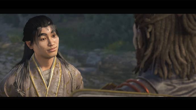 Ibuki looks at Yasuke in Assassin’s Creed Shadows.