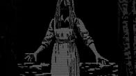 A spooky ASCII art woman in Yelizaveta: The Labours of Misfortune.