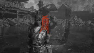 A black and white death screen in Wuchang Fallen Feathers, showing Commander Honglan staring at the viewer and the words "You have fallen" displayed.