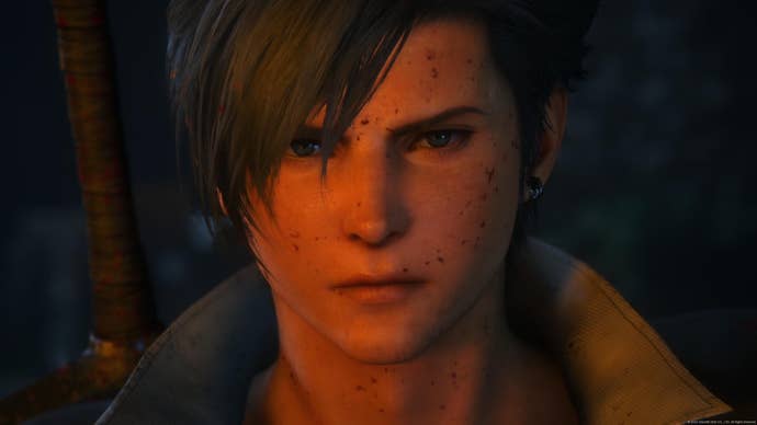 Young Clive close up