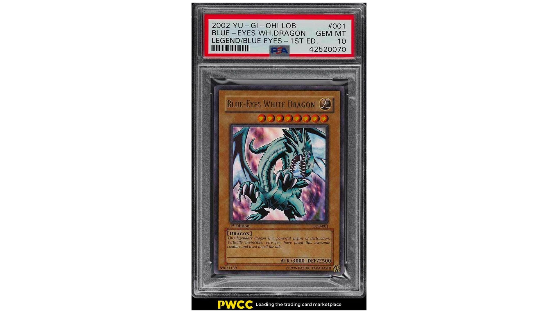 *EXTREMELY RARE* Yu-Gi-Oh popular Dark Magician *LOB* (UR)