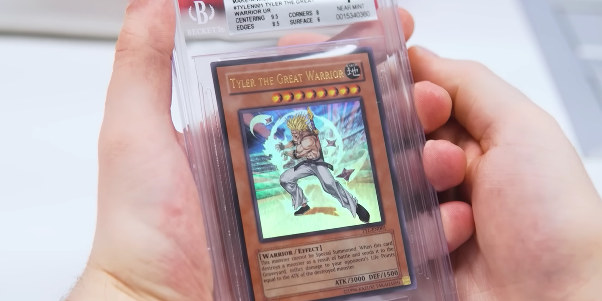 Rarest Yu-Gi-Oh! card of all time, one-of-a-kind Tyler the Great Warrior, going up for sale | Dicebreaker Rarest Yu-Gi-Oh! card of all time, one-of-a-kind Tyler the Great Warrior, going up for sale | Dicebreaker
