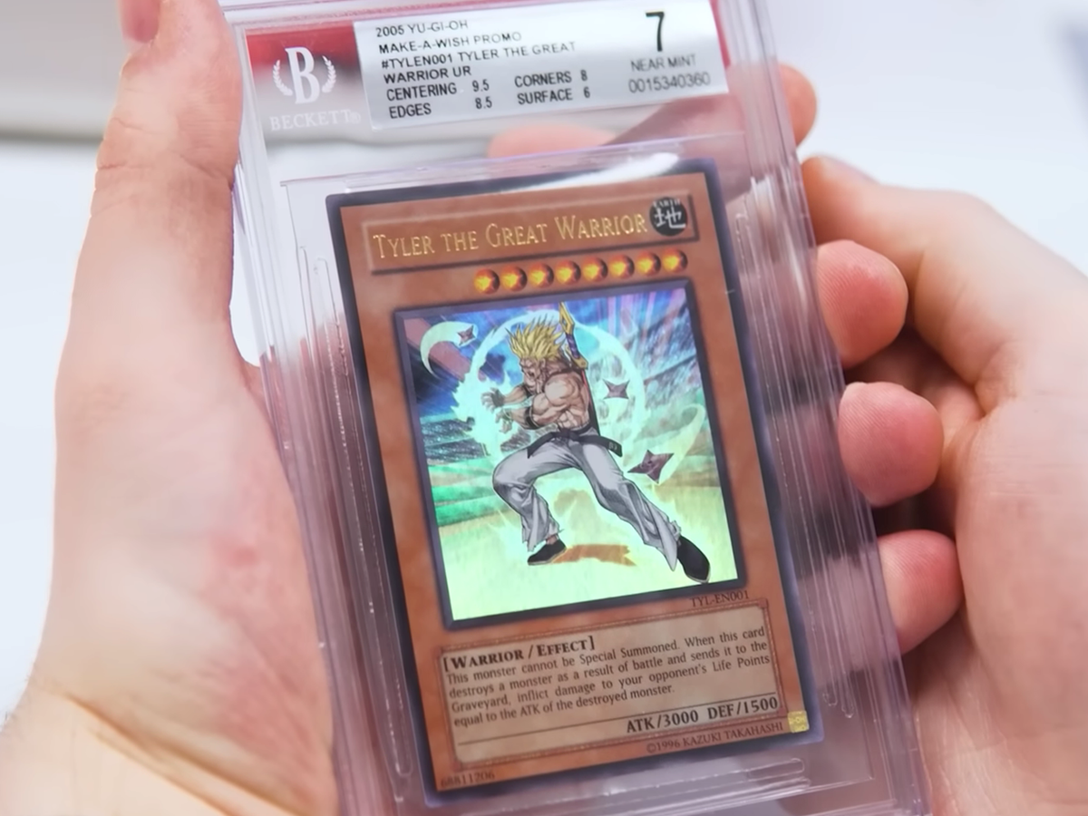 Rarest Yu-Gi-Oh! card of all time, one-of-a-kind Tyler the Great Warrior, going up for sale | Dicebreaker Rarest Yu-Gi-Oh! card of all time, one-of-a-kind Tyler the Great Warrior, going up for sale | Dicebreaker