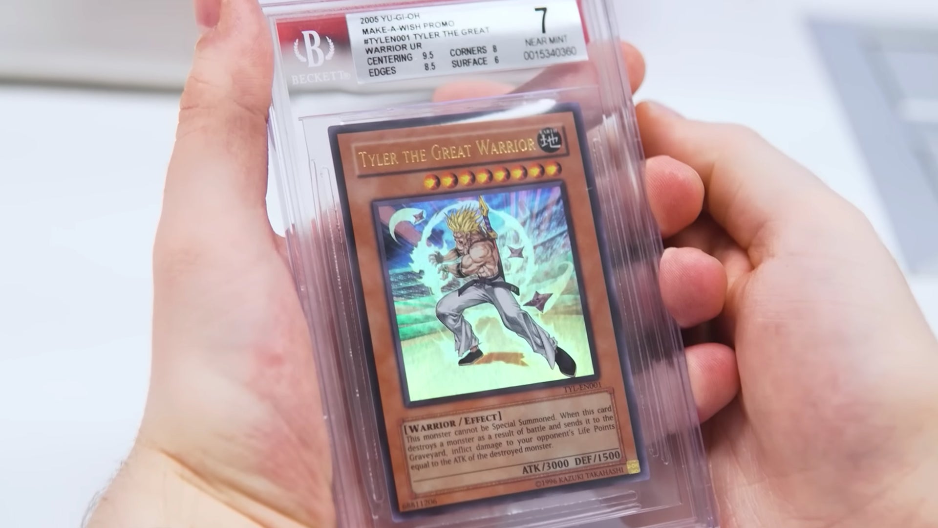 Rarest Yu-Gi-Oh! card of all time, one-of-a-kind Tyler the Great Warrior, going up for sale | Dicebreaker Rarest Yu-Gi-Oh! card of all time, one-of-a-kind Tyler the Great Warrior, going up for sale | Dicebreaker