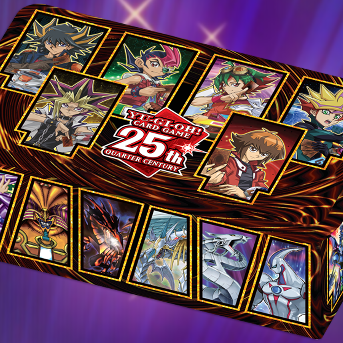 yugioh card game 25th quarter century Yu-Gi-Oh!: Anniversary Tin one of each colored value Here's your chance to win