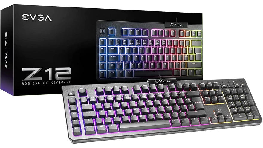 evga z12 membrane gaming keyboard