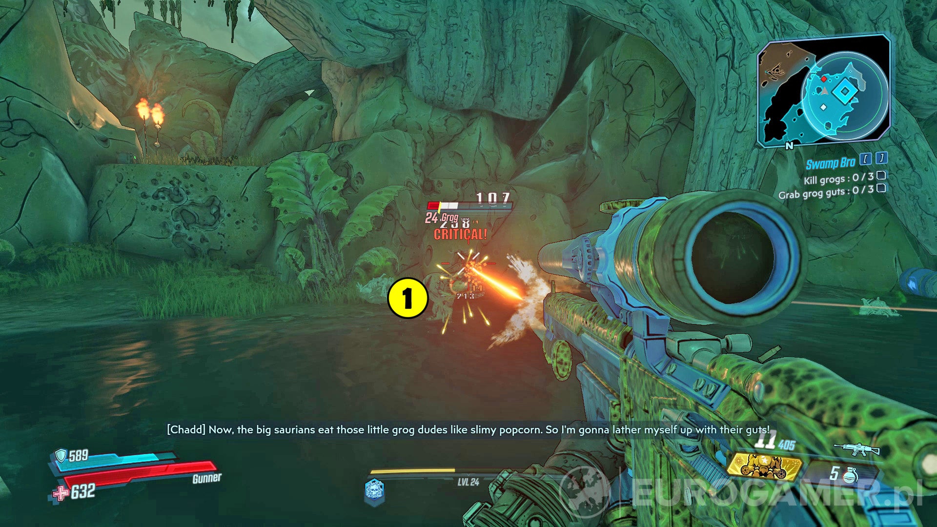 Borderlands 3 - Swamp Bro: Chadd, Grog, Ravager, skok, platforma ...