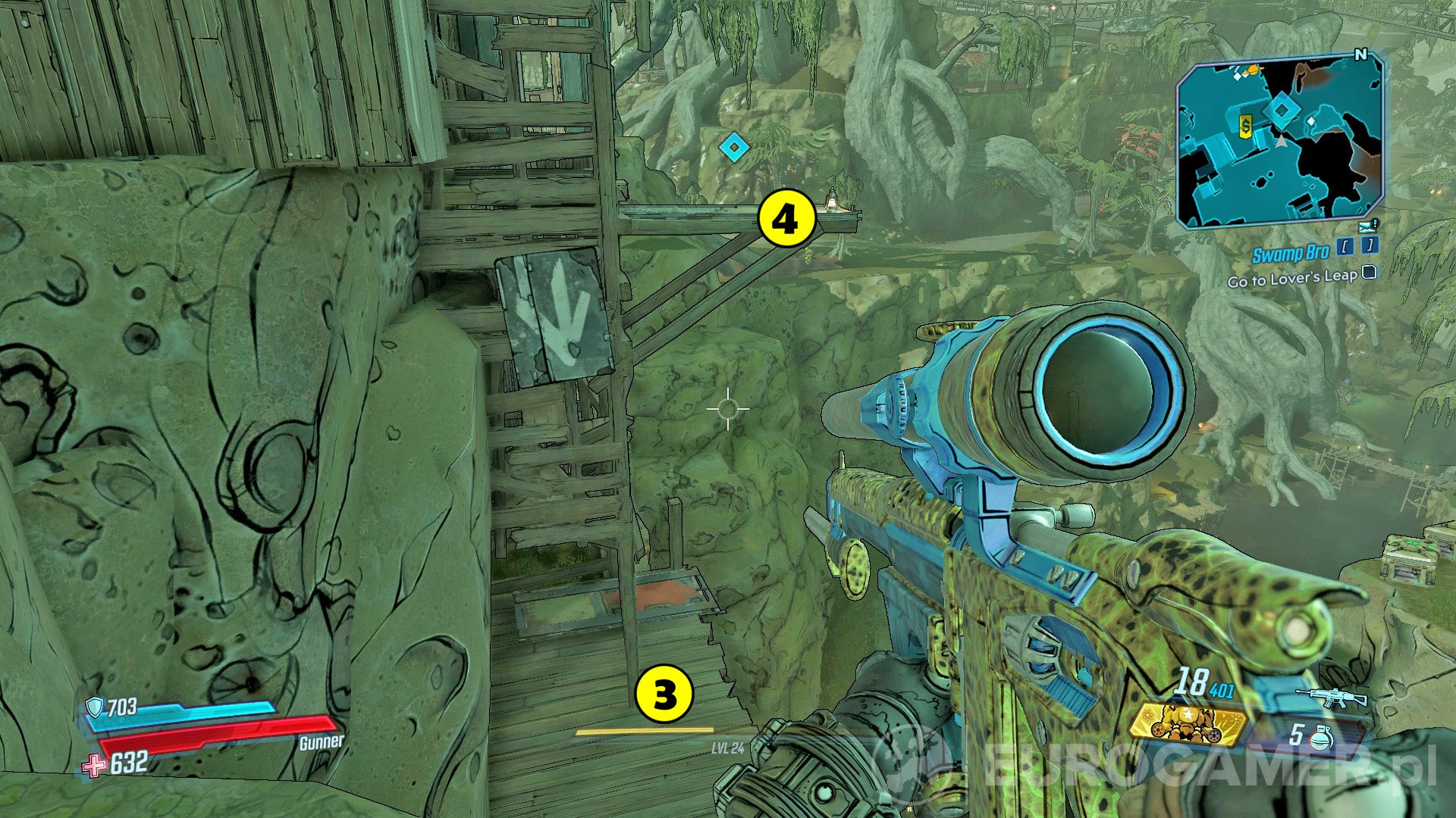 Borderlands 3 - Swamp Bro: Chadd, Grog, Ravager, skok, platforma ...