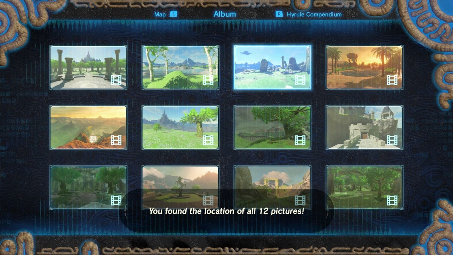 Zelda: Breath of the Wild - Captured Memories locations and how to