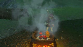 Zelda: Breath of the Wild - Koken: ingrediënten combineren en vuur maken
