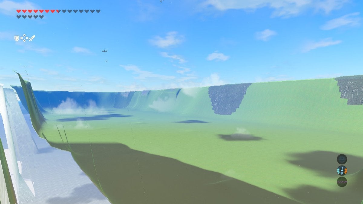 You can clip through the map and enter a hidden area in Zelda: Breath ...