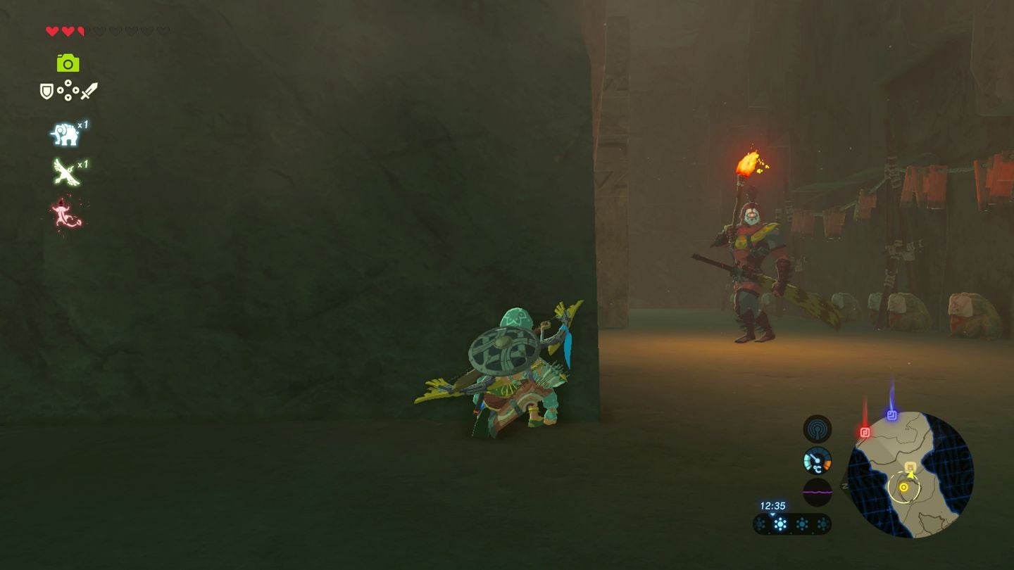 Zelda Breath of the Wild Yiga Valley Hideout in Karusa Valley