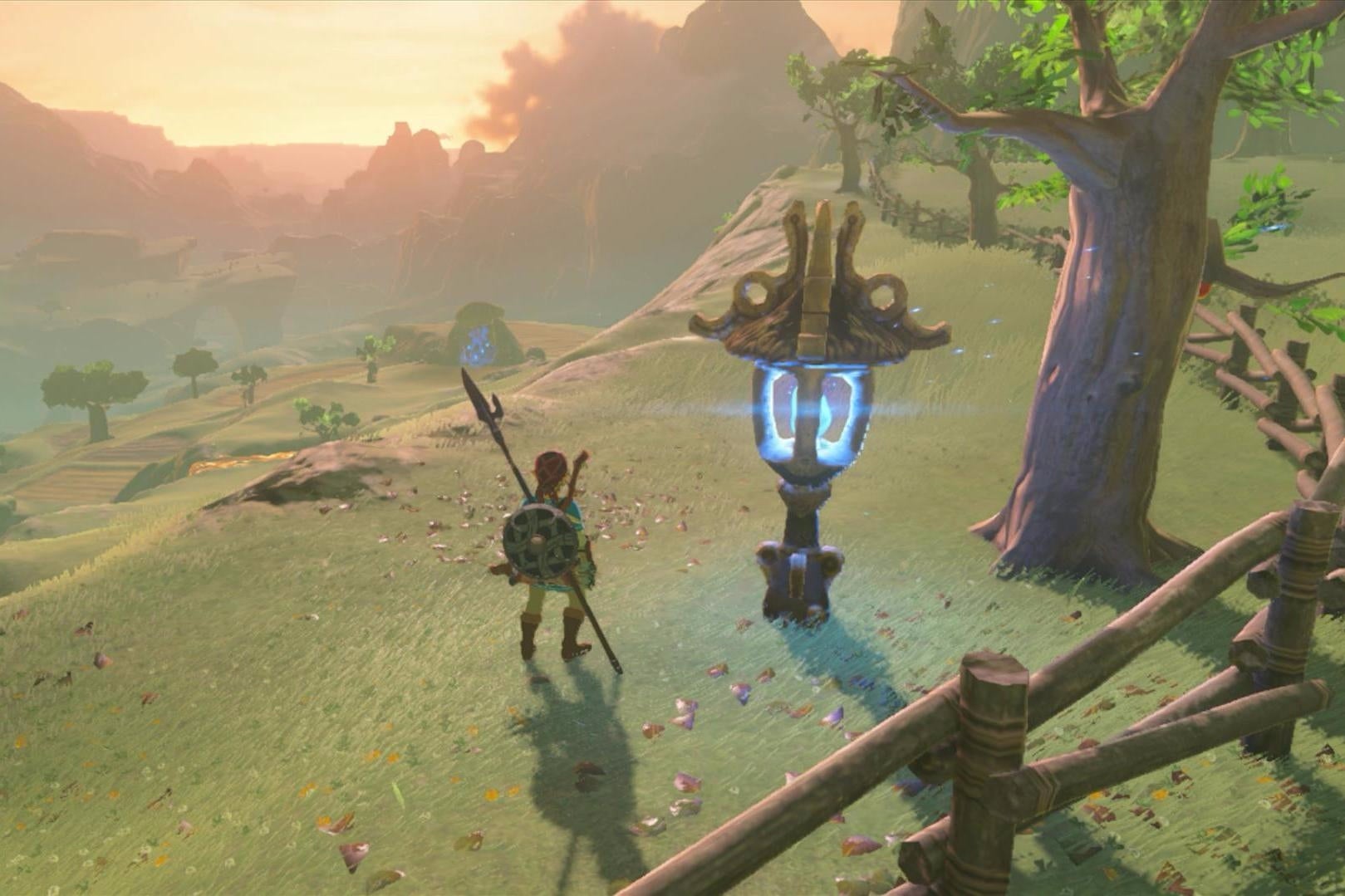 Zelda: Breath of the Wild - Weg naar Hateno, Instituut, blauwe vlam aansteken