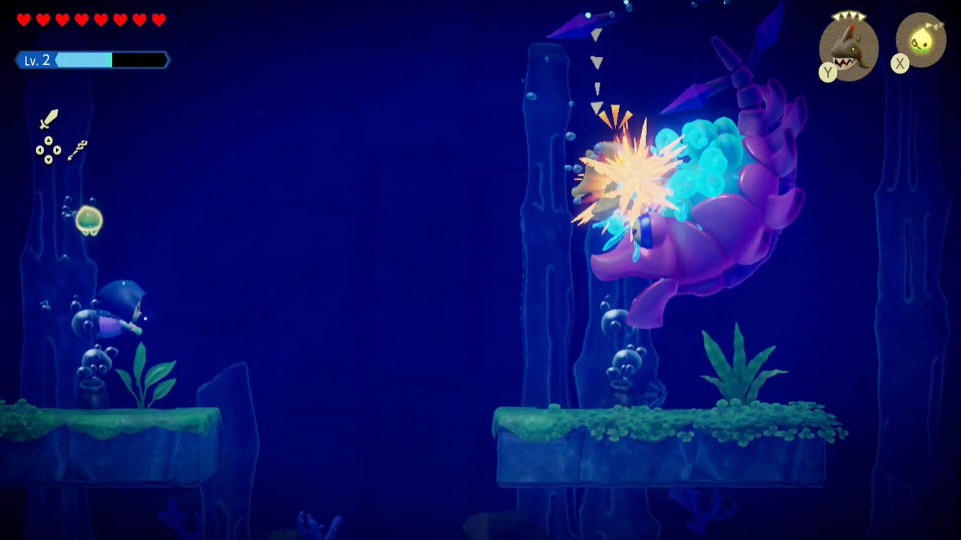 zelda echoes of wisdom chompfin attacking vocavor