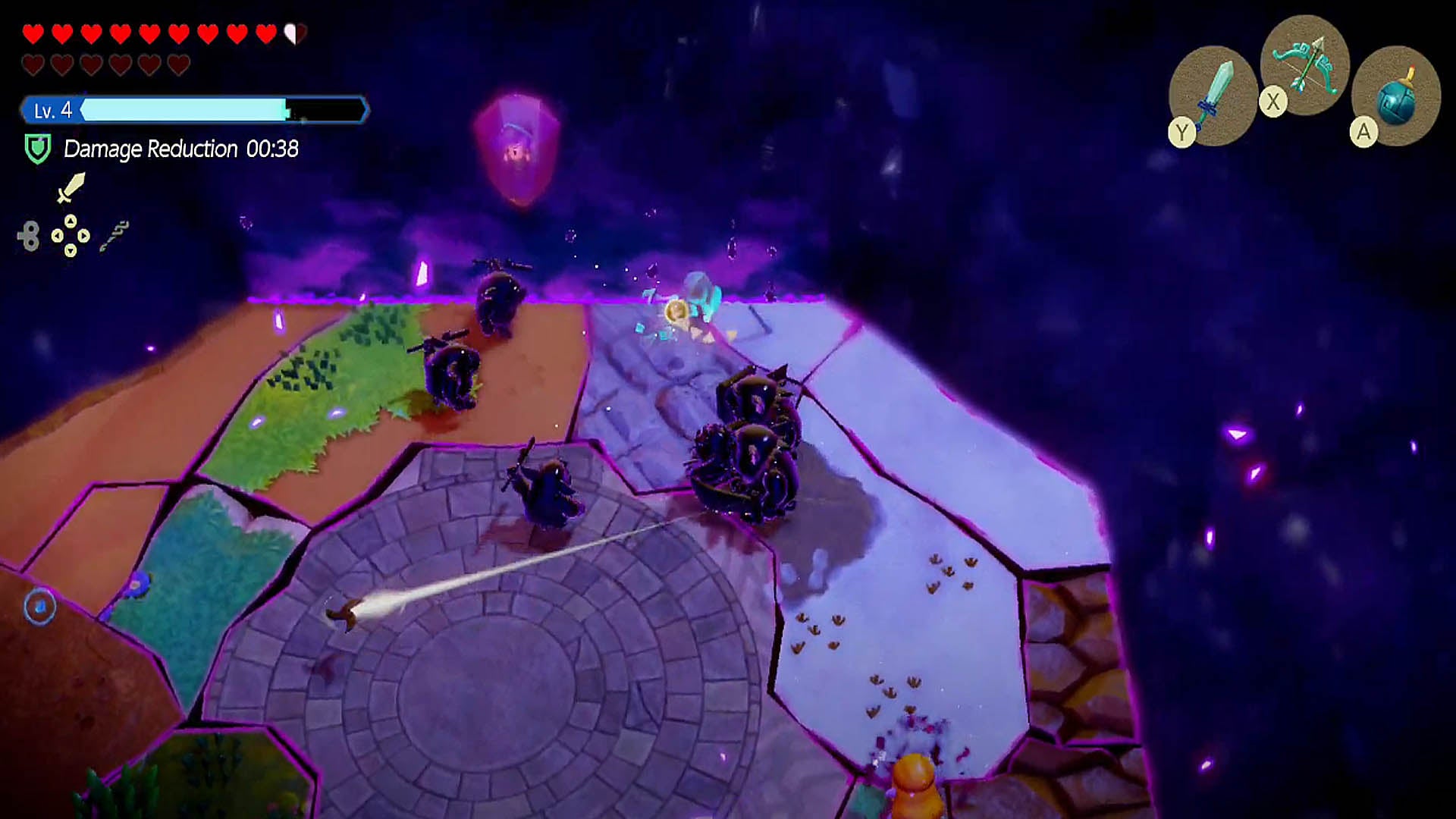 zelda echoes of wisdom dark zelda fight surrounded by dark echoes