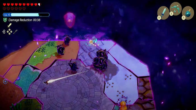 zelda echoes of wisdom dark zelda fight surrounded by dark echoes