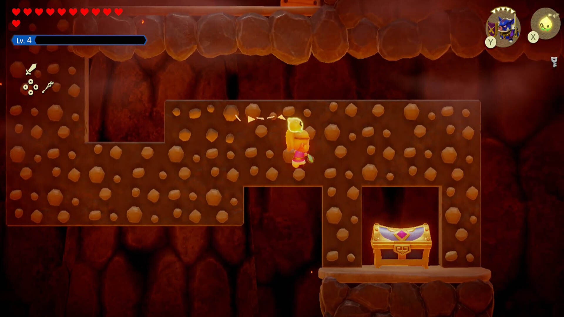 zelda echoes of wisdom eldin temple big chest location