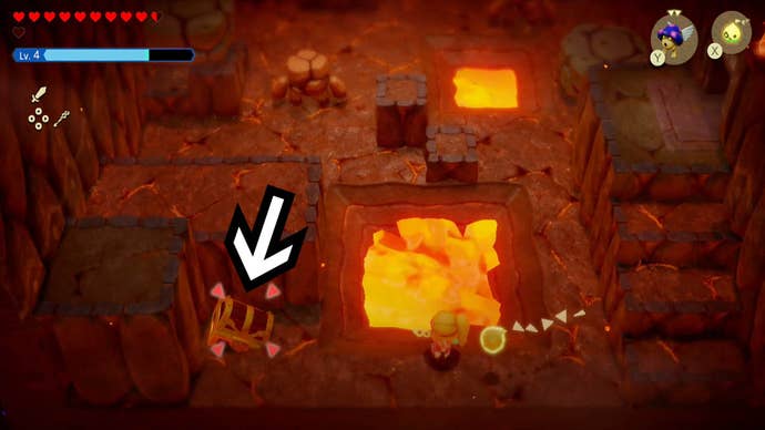 zelda echoes of wisdom eldin temple chest three location