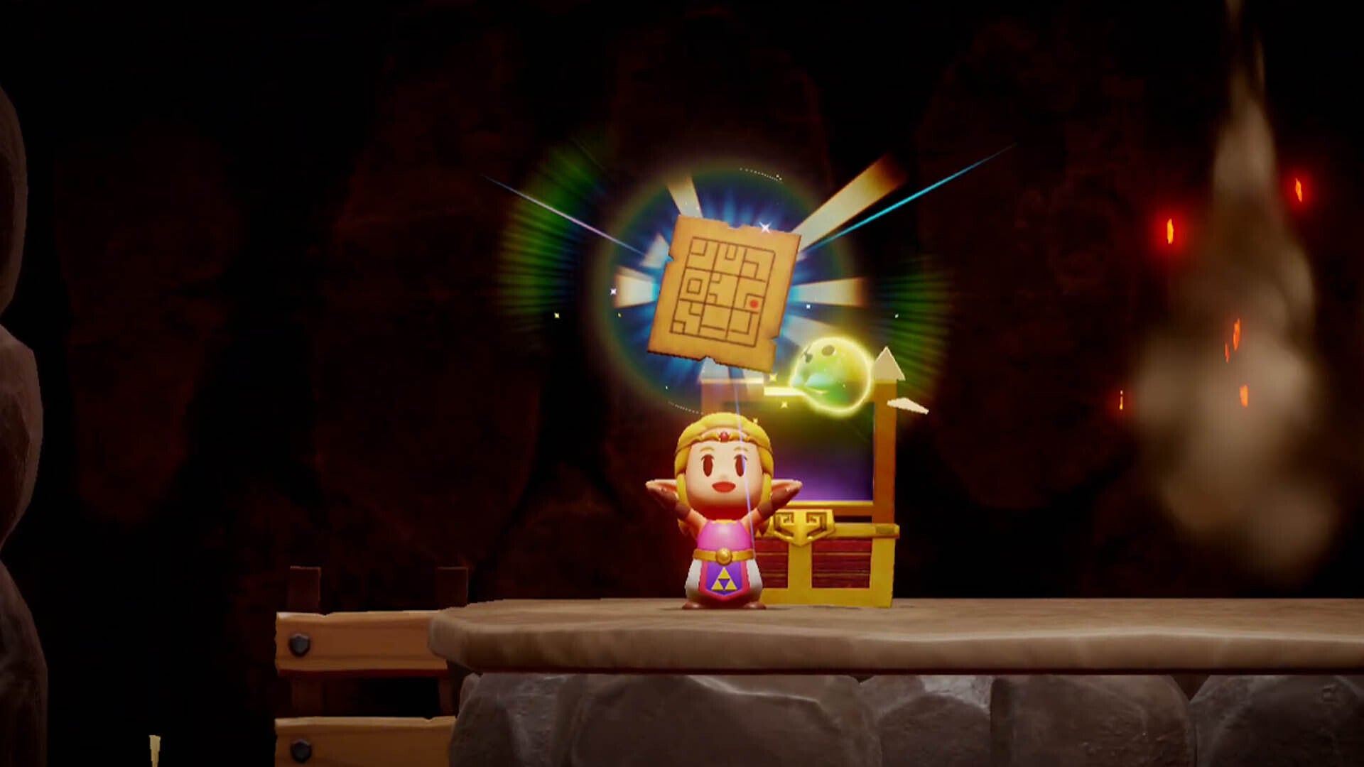 zelda echoes of wisdom eldin temple dungeon map